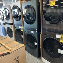 LG WASHTOWER THINKQ WASHER AND DRYER STACKABLE ELECTRIC !!! Or GAS BRAND NEW OPEN BOX!!!!