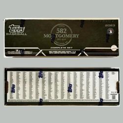 2023 Topps 582 Montgomery Baseball Set Factory Sealed