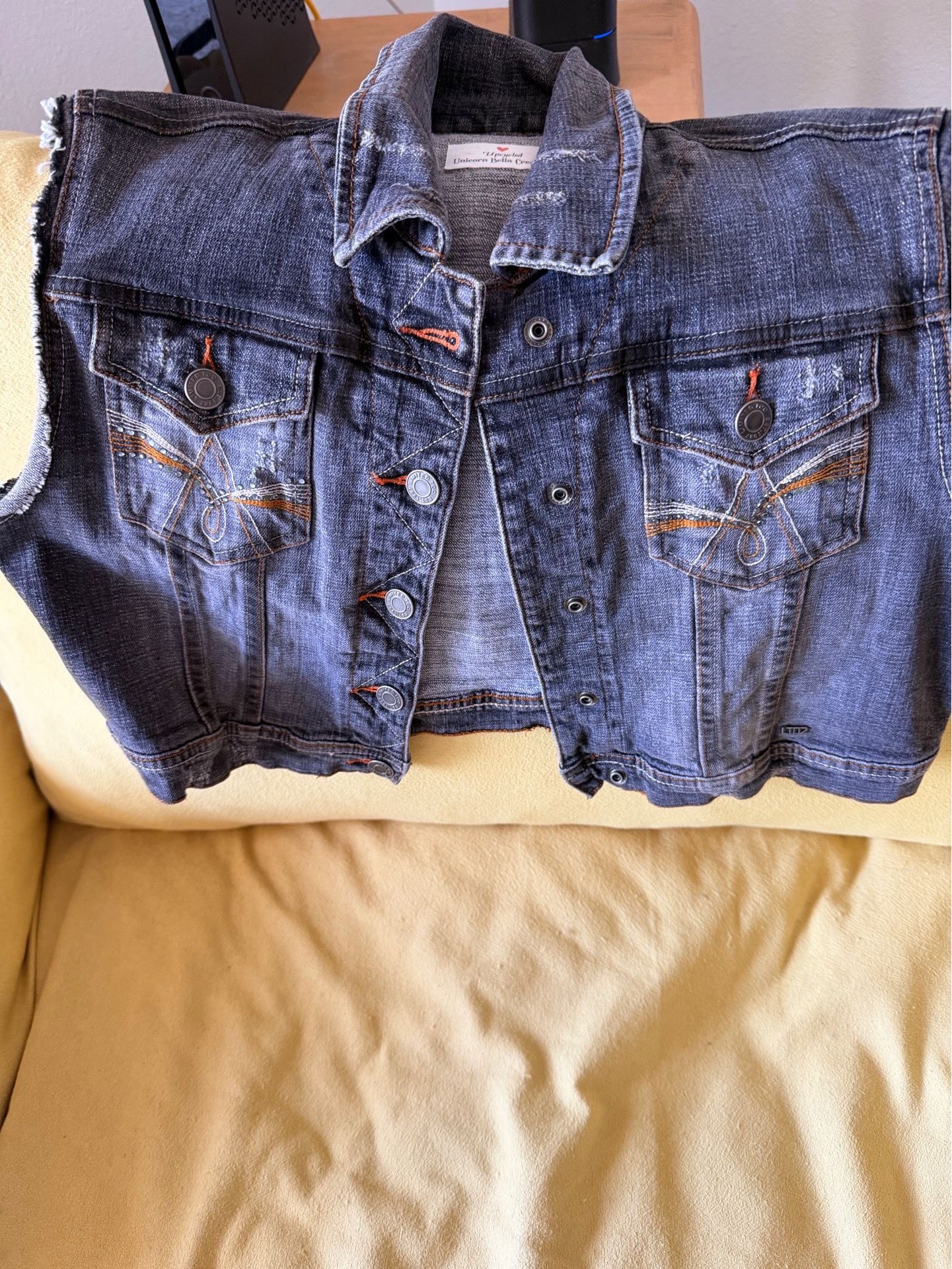 Cute denim vest
