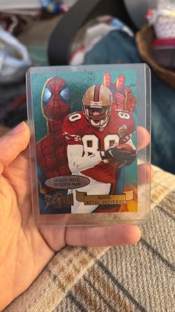 Jerry rice spider man football card