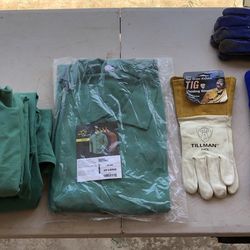Welding jackets and gloves