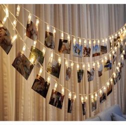 LED Photo Holder String Lights (10 Bulbs)