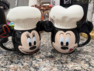 Mickey & Minnie Mouse Chef Ceramic Mug Set