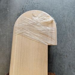 Unfinished White Oak Stair Tread, Rift Only, 72" Right Return