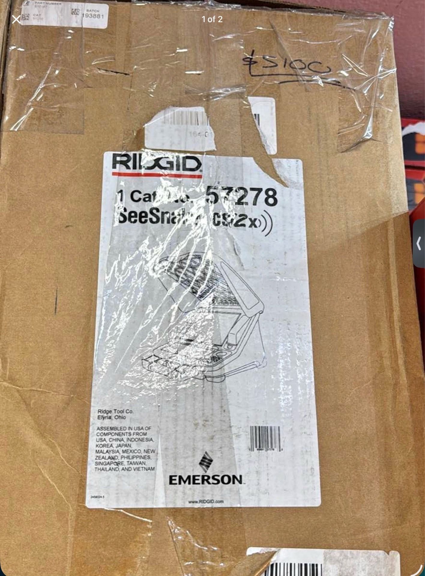 RIDGID SeeSnake CS12x Digital Recording Reporting 12 in. Monitor for Sewer/Drain/Pipe Inspection Cam