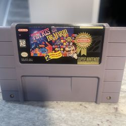 Tetris & Dr. Mario For Super Nintendo SNES 