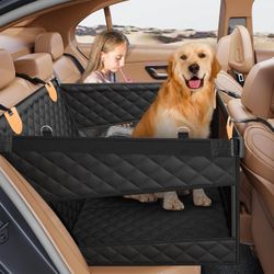 Large Dog Car Seat with Hard Bottom