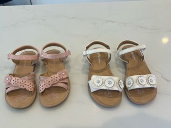Kids shoes pink size 11 white size 12 Each set $5