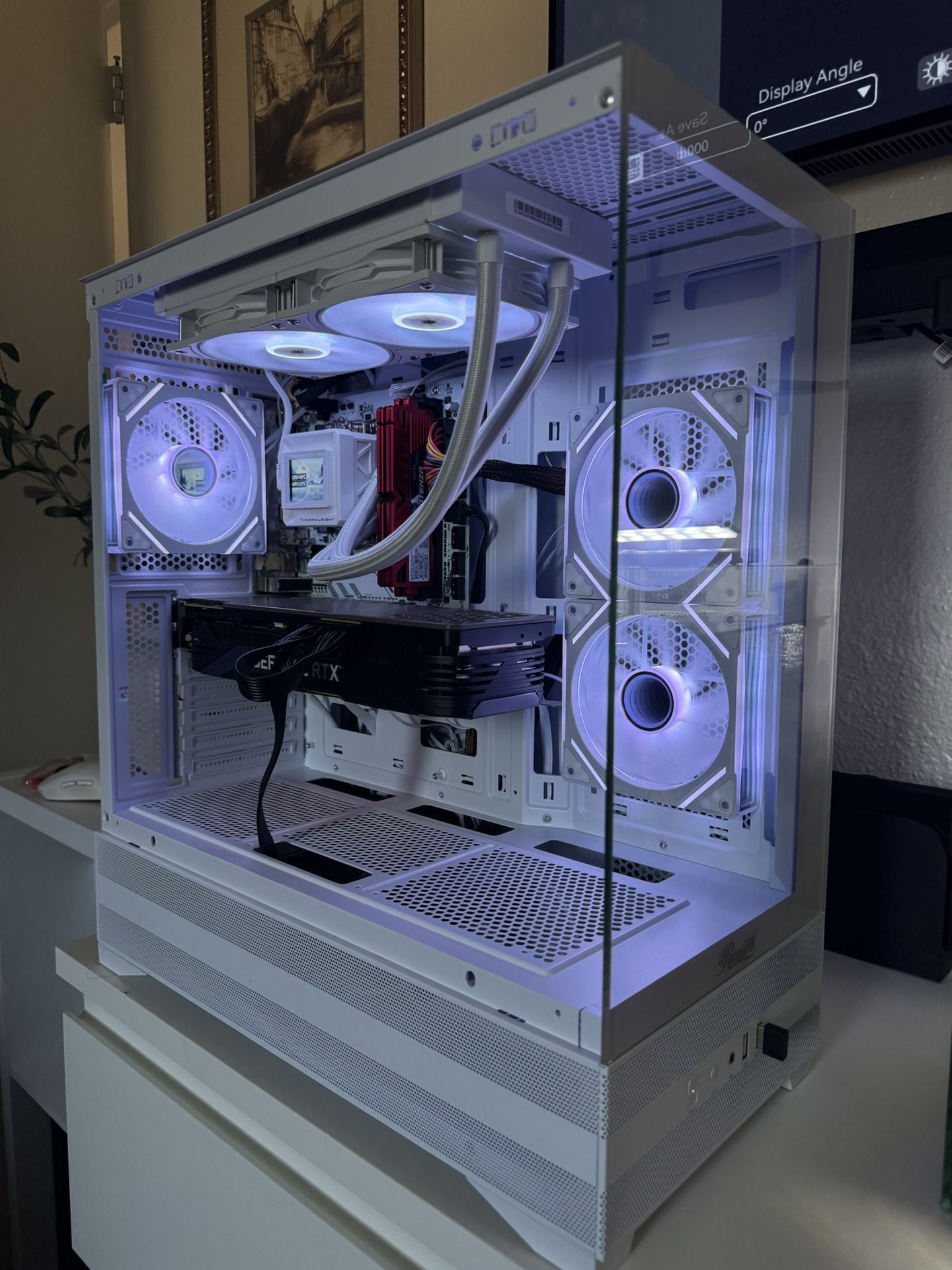 White Gaming Pc Computer Desktop RTX 3080 / Ryzen 5 5500