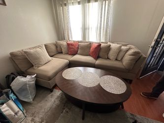 Couch brown sand beige