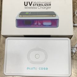 Cell Phone, Ear Buds UV Sterilizer & Wireless Charger