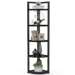 New Corner Shelving Bookcase Storage Plant Stand 