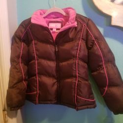 WTX BROWN FLEECE NYLON JACKET/COAT..SIZE MED 10/12..GREAT CONDITION!