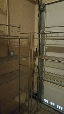 Two nightstands two shelves dresser and mirror