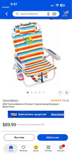 Tommy Bahama Beach Chair in blue