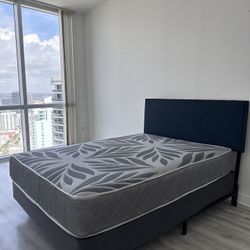 Queen Bed & Mattress — Clean — Must Go by Monday — $150