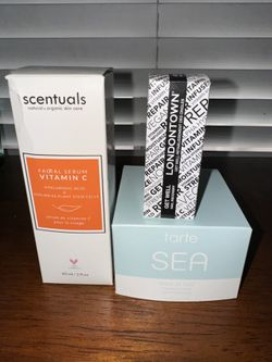 New In Box Tarte Sea Drink of H2O, Londontown Get Well Nail Recovery and Scentuals Facial Serum