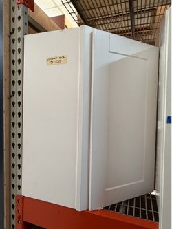 White upper corner kitchen cabinet 30h