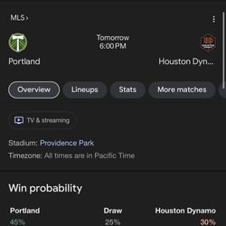 Timbers Vs Houston Dynamo 
