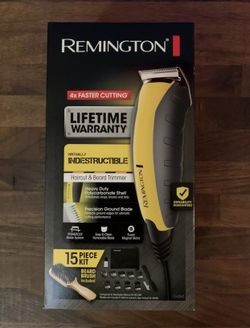 BRAND NEW Remington Clippers Virtually Indestructible Haircut & Beard Trimmer 15 Piece Kit