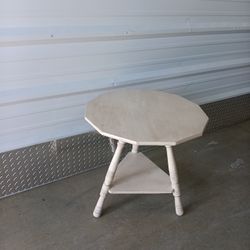Solid Wood Natural End Table New