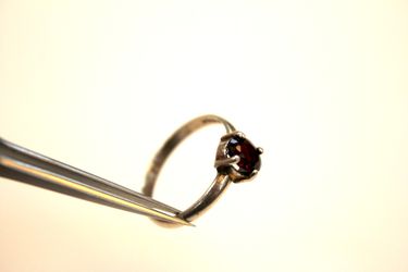 Sterling Silver Ruby Ring