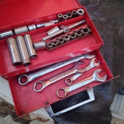Mini Toolbox For 1/4 In Drive Sockets And Wrenches