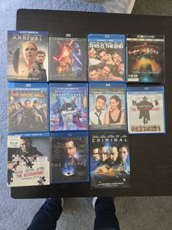 11 Blu-ray movies all for $15