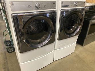 Kenmore Elite XL Steam Washer & Dryer Set w/Free Pedestals & Warranty