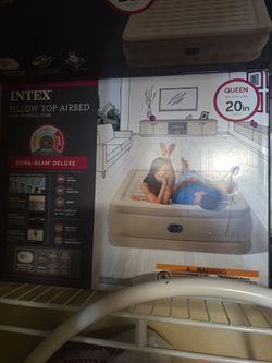 Intex Dura-Beam Deluxe Queen Pillow Top Airbed