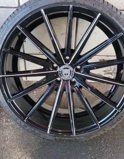 Rims Lexane Pegasus with tires 245/30Z R22