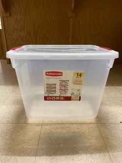 Rubbermaid CleverStore 30 Qt Storage Tote Only.