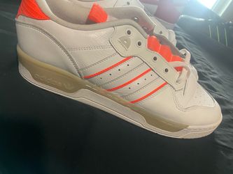 White n orange Adidas