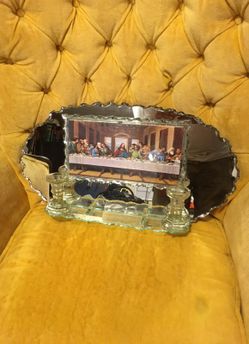 Stunning Vintage Last Supper Mirror !!