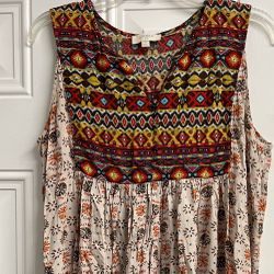 Umgee Multi Print Dress