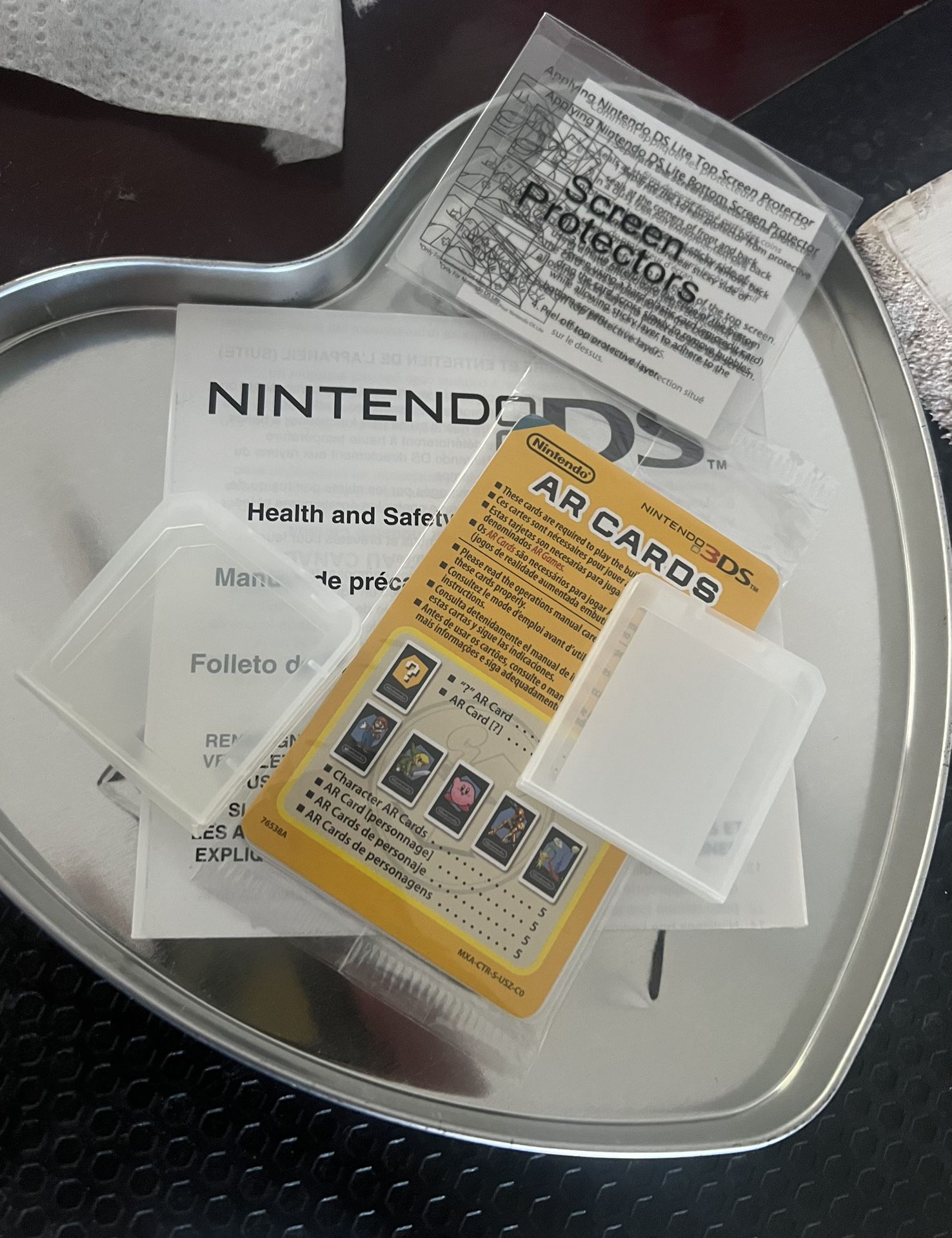 Nintendo DS - Screen Protector, Instructions Manual, Ar Sealed Pack And 2 Dust Free Game Cases Every Thing $7