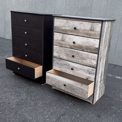 Chest 5 Drawer With Glides New Dresser 