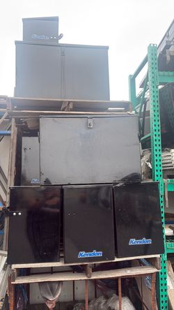 Metal tool box for trailer