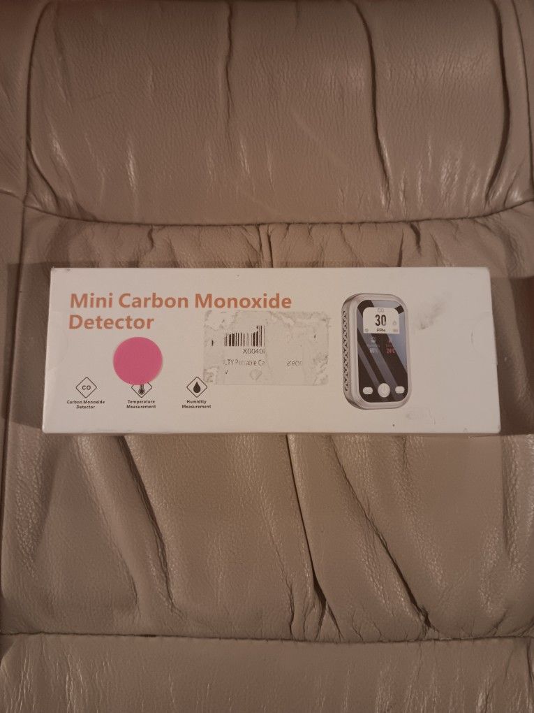 Portable Carbon Monoxide Detector, Travel Mini Air Quality Monitor, Rechargeable