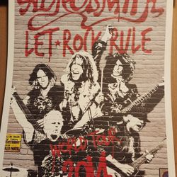 Aerosmith Let Rock Rule Limited Edition Print. #896 of 1625
