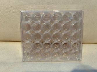 30 Grids Bead Organizer Bead Containers Diamond Art Painting Storage with Lid Clear Plastic Small Storage Jars Diamond Painting Accessory Box for DIY 