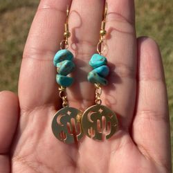 turquoise desert earrings 