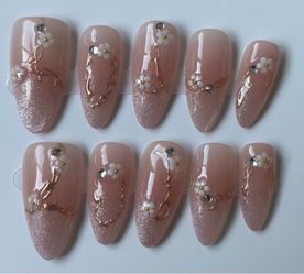 Handmade Press On Nails (Size Medium)