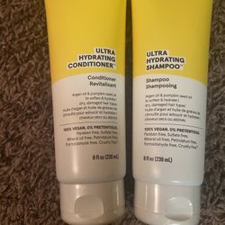 Acure Brand ultra hydrating shampoo and ultra hydrating conditioner
