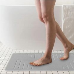 MODHAUS EXTRA LARGE Diatomite Stone Bath Mat - 31.5" x 19.7" - - Modern, Non-Slip, Absorbent Shower Mat, Quick-Dry, Eco-Friendly, Natural and Organic 