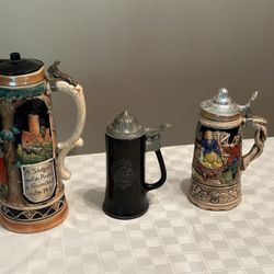 3 Beer Steins - one musical
