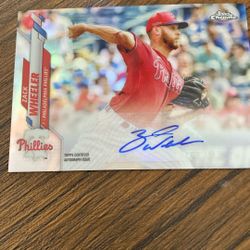 Zack Wheeler Topps Chrome Auto