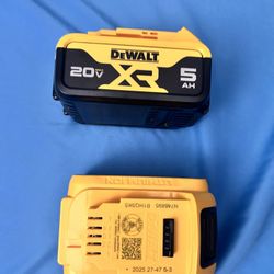 Dewalt 20v XR 5ah Battery  ONLY 1 