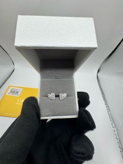 S925 silver moissanite earrings VVS1 certified
