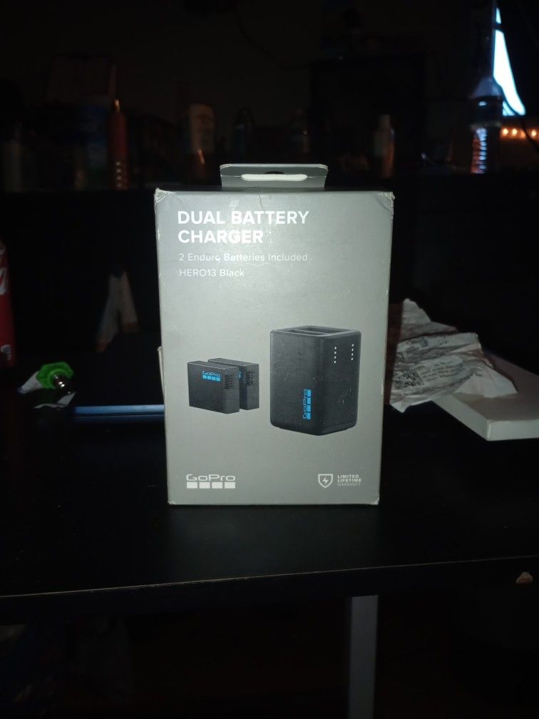 GoPro Dual Battery Charger w/ Two Enduro Batteries for HERO13 Black